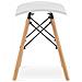 Sgabello Valora CORFU bianco moderno design ergonomico x4 - Foto miniatura 5