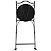 Set Di 2 Sedie Da Giardino Comiso Pieghevole Metallo Nero /bianco - Foto miniatura 7