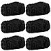 Coperte da Pile 6 pcs Nero 270 x 240 cm Panno - Foto miniatura 1