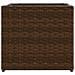 Fioriere da Giardino 2 pz Marrone 36x30x32 cm in Polyrattan - Foto miniatura 6