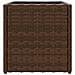 Fioriere da Giardino 2 pz Marrone 36x30x32 cm in Polyrattan - Foto miniatura 7