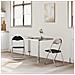 Sedia pieghevole 2 pcs Nero e Grigio 48 x 43,5 x 81 cm - Foto miniatura 3