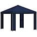 Gazebo 3 x 3 m Blu Poliestere e Acciaio 190 gsm - Foto miniatura 1