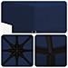 Gazebo 3 x 3 m Blu Poliestere e Acciaio 190 gsm - Foto miniatura 5