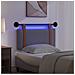 Testiera sospesa Con luce LED Grigio Scuro PU Antico - Foto miniatura 5