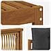 Set divani con cuscino 11 pcs Legno di Acacia Massello - Foto miniatura 6
