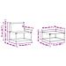Set di divani da esterno 6 pcs Bianco e Grigio Chiaro - Foto miniatura 9