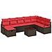 Set di divani con cuscino 5 pcs polyrattan - Foto miniatura 1