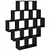 Scaffale da parete Rovere Nero 120 x 20 x 136 cm - Foto miniatura 1
