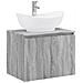 Set di mobili per il bagno Sonoma grigio Legno ingegnerizzato - Foto miniatura 1