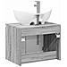 Set di mobili per il bagno Sonoma grigio Legno ingegnerizzato - Foto miniatura 6
