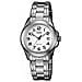 Orologio Da Polso Con Lancette, Quadrante Bianco Con Speciale Pellicola In Neobrite, Indicatore Della Data, Vetro Minerale, Bracciale In Acciaio Con Chiusura Di Sicurezza - Mtp-1259pd-7bef - Foto miniatura 4
