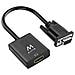 EW9866 Adattatore Convertitore VGA a HDMI Full HD con Audio, Supporta Audio e Video, connettore USB per l'alimentazione, per collegare il PC / Notebook alla TV, Proiettore HD, Monitor HD - Foto miniatura 1