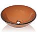 Lavandino in Vetro Temperato 42 cm Marrone - Foto miniatura 3