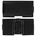 Custodia Smartphone Universale Taglia Xl Passante Cintura + Clip Pelle Nera - Foto miniatura 6
