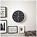 Orologio A Parete Radiocontrollato Movimento Quarzo 31 Cm Nero - Foto miniatura 6