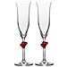 Calici Da Spumante L'amour Con Cuoricini, 175 Ml, Set Da 2 Calici, Made In Germany - Rosso - Foto miniatura 1