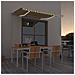 Tenda da Sole Manuale con LED 300x250 cm Gialla e Bianca - Foto miniatura 4