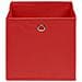 Contenitori 4 Pz In Tessuto Non Tessuto 28x28x28 Cm Rosso - Foto miniatura 5