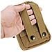 Multi-purpose Holder Poly Tool Borsa Tattico Molle Edc Tasca Utility Gadget Cintura In Vita Con Telefono Cellulare Fondina Per Lo Sport Escursione Del Campeggio - Khaki - Foto miniatura 4