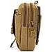 Multi-purpose Holder Poly Tool Borsa Tattico Molle Edc Tasca Utility Gadget Cintura In Vita Con Telefono Cellulare Fondina Per Lo Sport Escursione Del Campeggio - Khaki - Foto miniatura 3