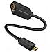 Adattatore Micro HDMI maschio a HDMI femmina 22cm (Black)  - Foto miniatura 1