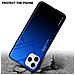 Custodia Compatibile Con Apple Iphone 11 Pro Max In Blu - Nero - Coperchio Protettivo Bicolore In Vetro Temperato E Silicone Tpu - Foto miniatura 4