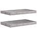 Scaffali A Parete 2 Pz Grigio Cemento 50x23x3,8 Cm In Mdf - Foto miniatura 2