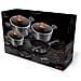 Moonlight Set Di Pentole Induzione 10-piece Alluminio Antiaderente 3 Casseruoli 2 Padelle Grigio - Foto miniatura 4