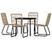 Set Mobili Da Pranzo Per Giardino 5 Pz Rovere - Foto miniatura 1