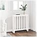 Copertura Termosifone Bianca 79,5x19x84 cm Legno Massello Pino - Foto miniatura 1