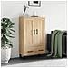 Credenza Rovere Sonoma 69,5x31x115 Cm In Legno Multistrato - Foto miniatura 1