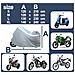 Telo Coprimoto Antipioggia Per Esterno E Interni, Tessuto Peva 45g, Per Moto Motorino Motocicletta Scooter Bici, Dimensioni 140 X 240 Cm - Tg Xl - Foto miniatura 3