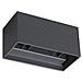Applique Da Parete Contemporaneo Atom Alluminio Nero Led 25w 3000k Ip54 - Foto miniatura 1