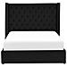 Letto Contenitore Velluto Nero 160 X 200 Cm Lubbon - Foto miniatura 2