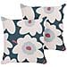 Set Di 2 Cuscini Sesbania 45 X 45 Cm Multicolore Trama Floreale - Foto miniatura 5