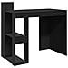 Scrivania Ufficio Nera 103,5x56,5x94 Cm In Legno Multistrato - Foto miniatura 2