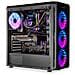 Case Hummer TGM Midi Tower ATX /Mini ITX /micro ATX 1x Porte USB 3.2 Colore Nero (Finestrato) - Foto miniatura 29