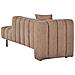 Chaise Longue Versione Sinistra Lannils Tessuto Marrone Chiaro - Foto miniatura 4