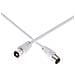 Cavo Tv Coassiale 9,52 Mm Senza Interferenze Maschio/femmina 2 M, Bianco - Foto miniatura 2