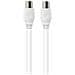 Cavo Tv Coassiale 9,52 Mm Senza Interferenze Maschio/femmina 2 M, Bianco - Foto miniatura 3