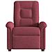 Poltrona Reclinabile In Tessuto Rosso Vino - Foto miniatura 3