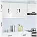 Pensile Da Cucina Lucca Bianco Lucido In Legno Multistrato - Foto miniatura 3