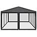 Tenda per Feste con 10 Pareti in Rete Antracite 6x4 m in HDPE - Foto miniatura 4