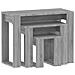 Tavolini Impilabili 3 Pz Grigio Sonoma In Legno Multistrato - Foto miniatura 5