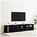 Mobile TV  2 pcs con luci LED rovere nero legno ingegnerizzato, Mobile TV in rovere nero  con luci LED, 60x35x40 cm, fatto in legno ingegnerizzato - Foto miniatura 2