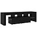 Mobile TV  2 pcs con luci LED rovere nero legno ingegnerizzato, Mobile TV in rovere nero  con luci LED, 60x35x40 cm, fatto in legno ingegnerizzato - Foto miniatura 7