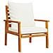 Set Salotto da Giardino 4pz con Cuscini Legno Massello Acacia - Foto miniatura 5