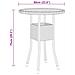 Set da Pranzo per Giardino 3 pz in Polyrattan Grigio - Foto miniatura 7