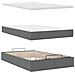 Pouf Letto con Materasso Grigio Scuro 120x200 cm in Tessuto - Foto miniatura 8